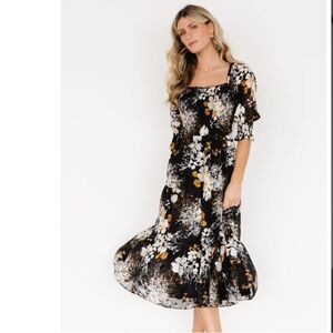 Baltic Born Fabian Jacquard Midi Dress Size Large